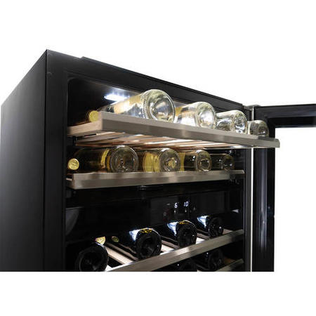 Refurbished Danby DWC134KD1BSS Freestanding 46 Bottle Dual Zone Wine Cooler