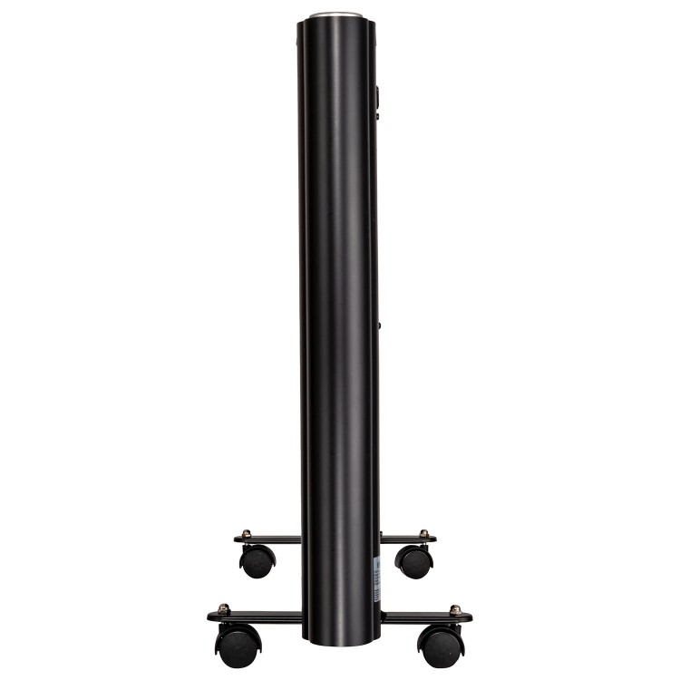 electriQ 2000W Smart Aluminium Electric Designer Radiator Sleek Black Wall Mounted - Energy Efficient Panel Heater