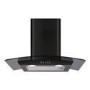 Refurbished CDA ECP62BL 60cm Curved Glass Chimney Cooker Hood