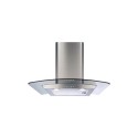 A2/ECP62SS Refurbished CDA ECP62SS 60cm Curved Glass Chimney Cooker Hood Stainless Steel