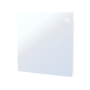 Refurbished Low Energy 350W Smart Infrared Designer Glass Panel Heater - IP44 Bathroom Safe Wall Mountable or Free Standing 600x600mm - White