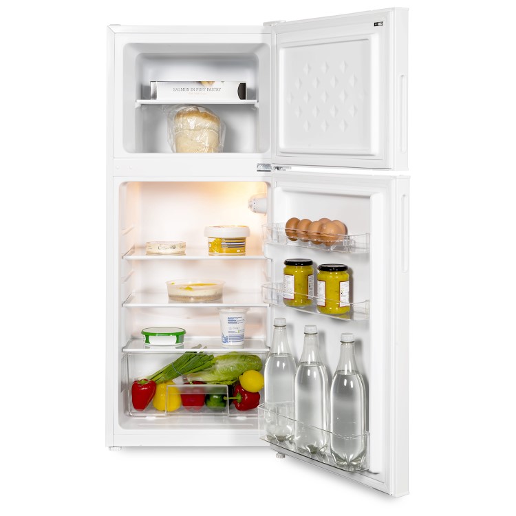 electriQ 118 Litre 70/30 Freestanding Fridge Freezer - White