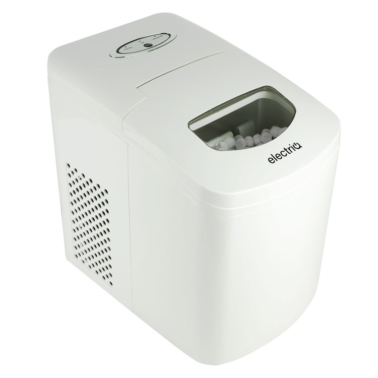 Refurbished electriQ EIQICEMWH Counter Top Ice Maker Machine White