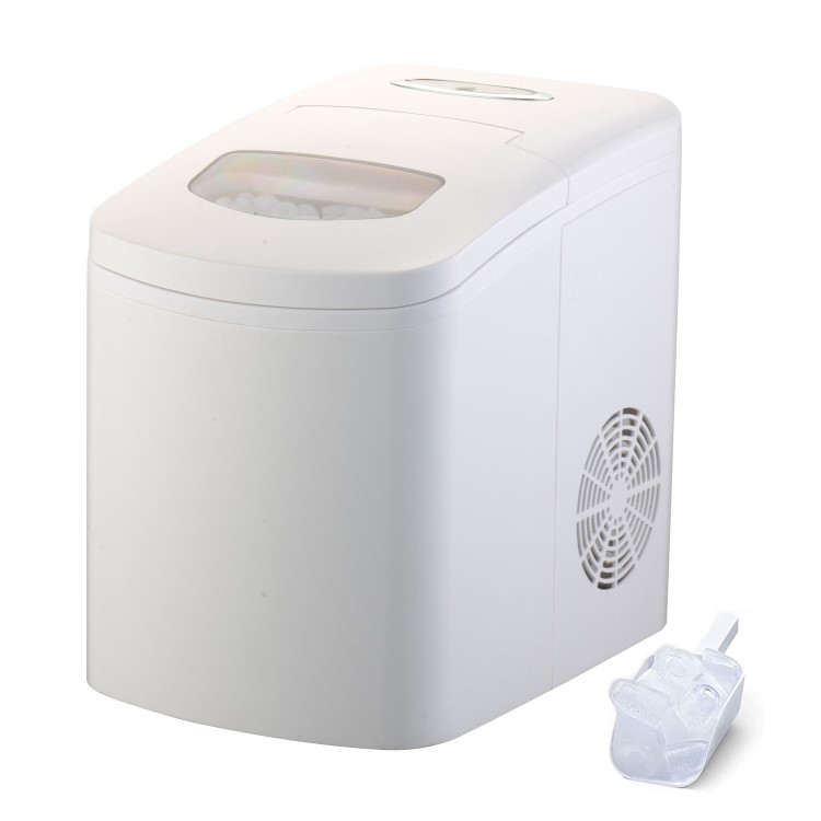Refurbished electriQ EIQICEMWH Counter Top Ice Maker Machine White