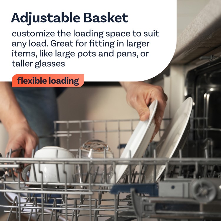 Refurbished electriQ EQDWINT45 10 Place Slimline Fully Integrated Dishwasher