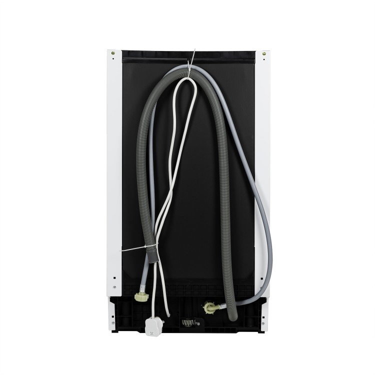 electriQ Integrated Slimline Dishwasher - White control panel - Quick Wash Quiet