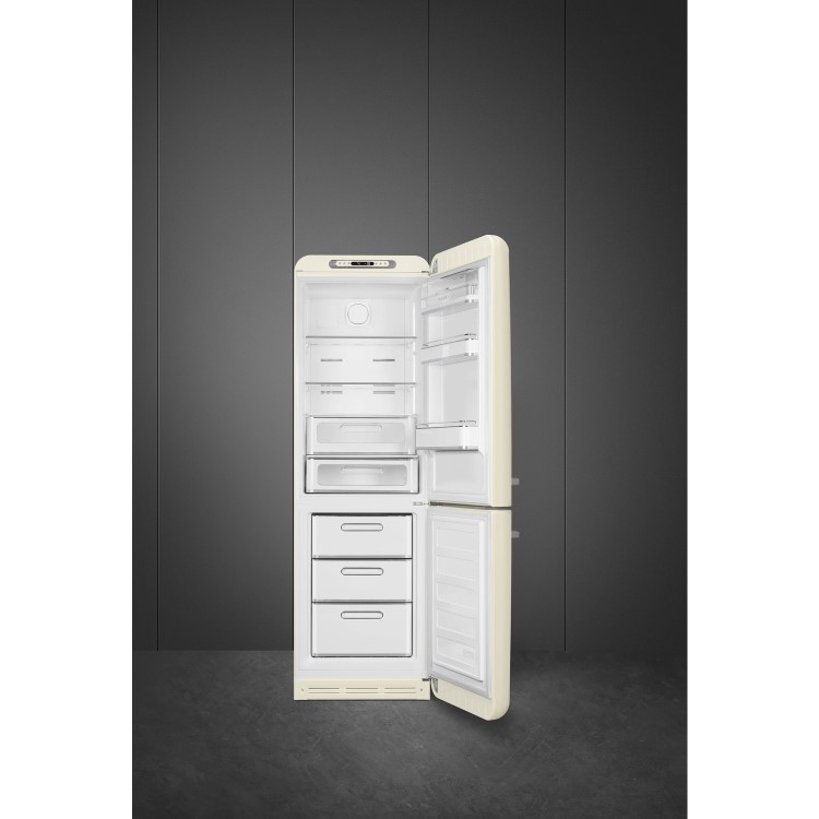 Smeg FAB32RCR3UK 301 Litre Freestanding Fridge Freezer Retro 60/40 Split Frost Free 60cm Wide - Cream