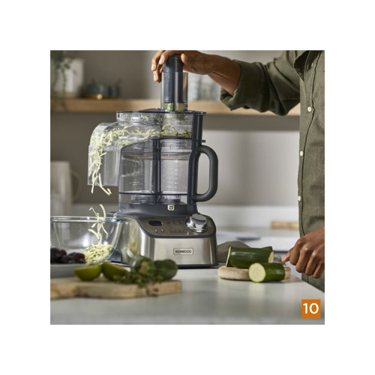 Kenwood Multipro Express Weigh+ 7-in-1 Food Processor & Chopper with Built-In Scale - Silver
