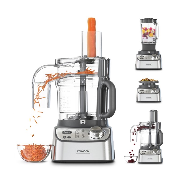 Kenwood Multipro Express Weigh+ 7-in-1 Food Processor & Chopper with Built-In Scale - Silver