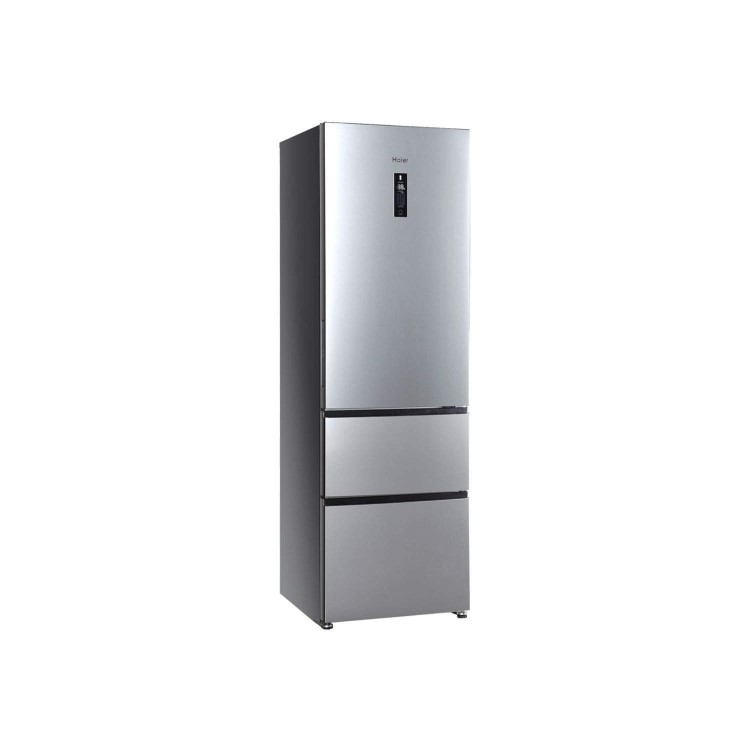 Haier A2FE635CFJ Frost Free Stainless Steel Look Freestanding Fridge Freezer