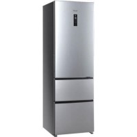 Haier A2FE635CFJ Frost Free Stainless Steel Look Freestanding Fridge Freezer