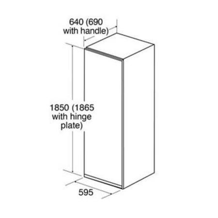 Refurbished CDA FF881SC Freestanding 280 Litre Freezer