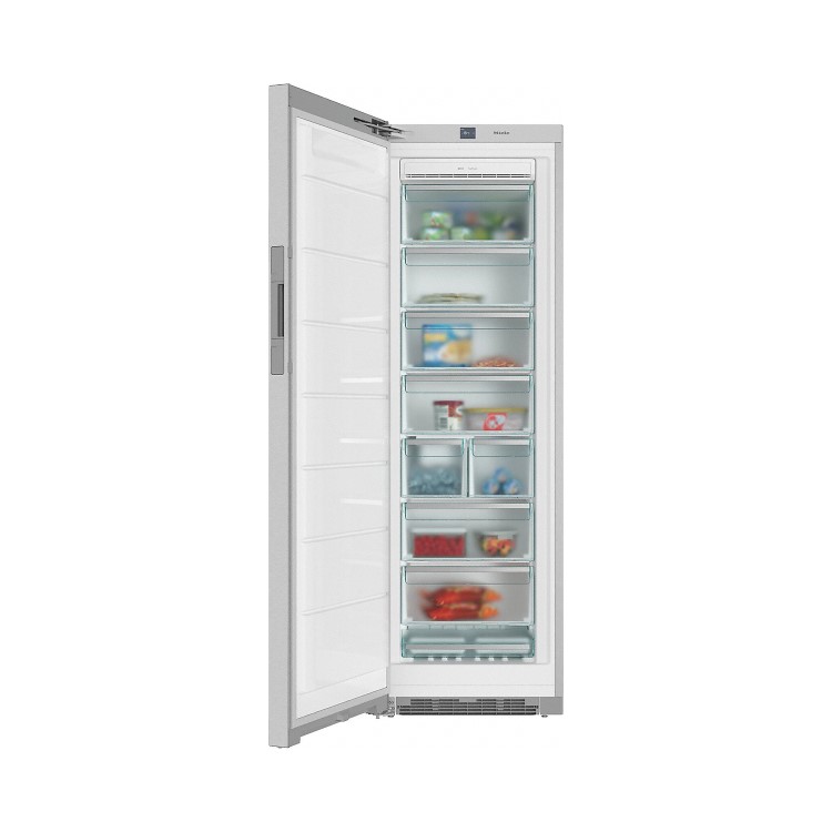 Refurbished Miele FNS28463E Freestanding 262 Litre Upright Freezer Frost Free Clean Steel