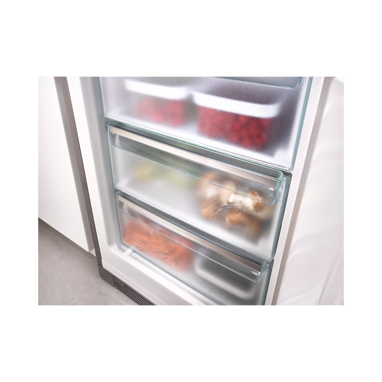 Refurbished Miele FNS28463E Freestanding 262 Litre Upright Freezer Frost Free Clean Steel