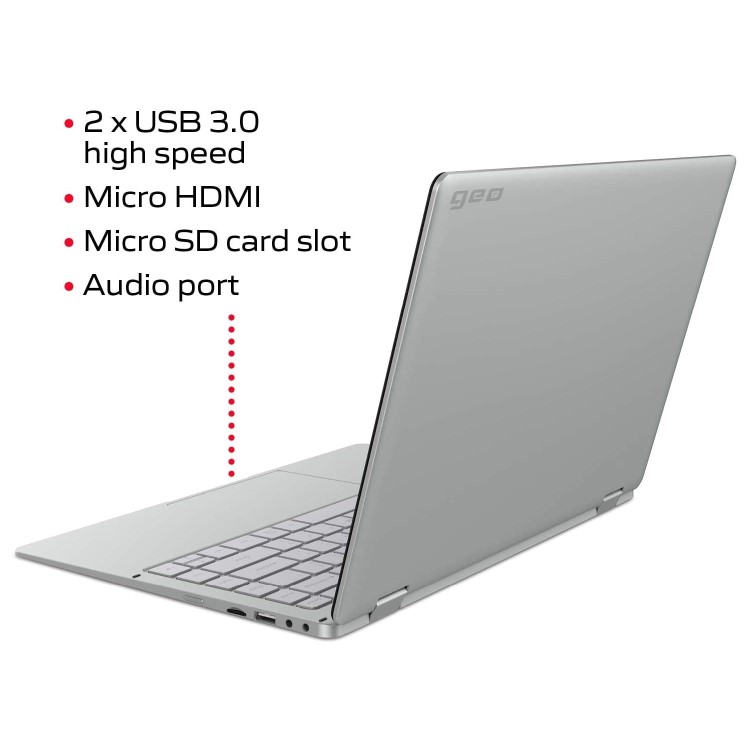 Refurbished GEO Flex 3 Intel Pentium N4200 4GB 64GB 13.3 Inch Windows 10 Laptop