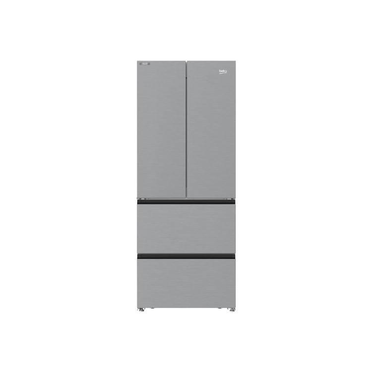 Refurbished Beko HarvestFresh GNE490IR3VPS Freestanding 468 Litre Frost Free American Fridge Freezer