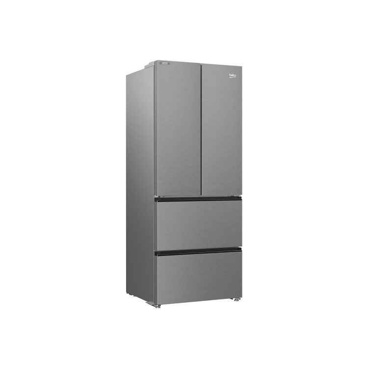 Refurbished Beko HarvestFresh GNE490IR3VPS Freestanding 468 Litre Frost Free American Fridge Freezer