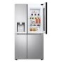 LG InstaView 628 Litre Side-By-Side American Fridge Freezer - Brushed Steel