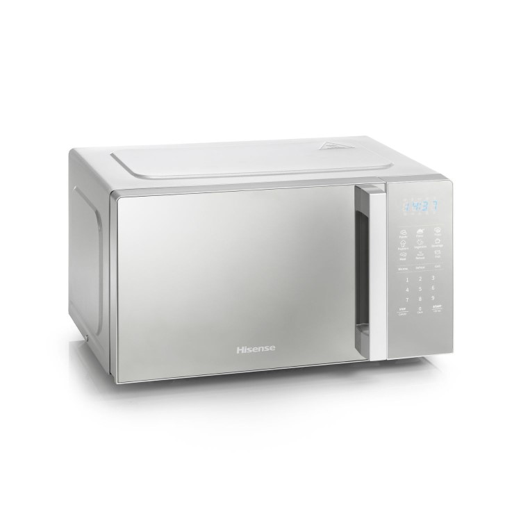 Refurbished Hisense H20MOMSS4HGUK 20L 700W Freestanding Combination Microwave Oven & Grill Silver