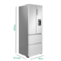 Refurbished Haier HB16WMAA Freestanding 424 Litre 60/40 Fridge Freezer