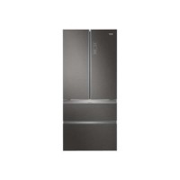 Refurbished Haier HB18FGSAAA Freestanding 539 Litre 70/30 Frost Free American Fridge Freezer Stainless Steel