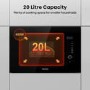 Refurbished Hisense HB20MOBX5UK Built In 20L 800W Microwave Black