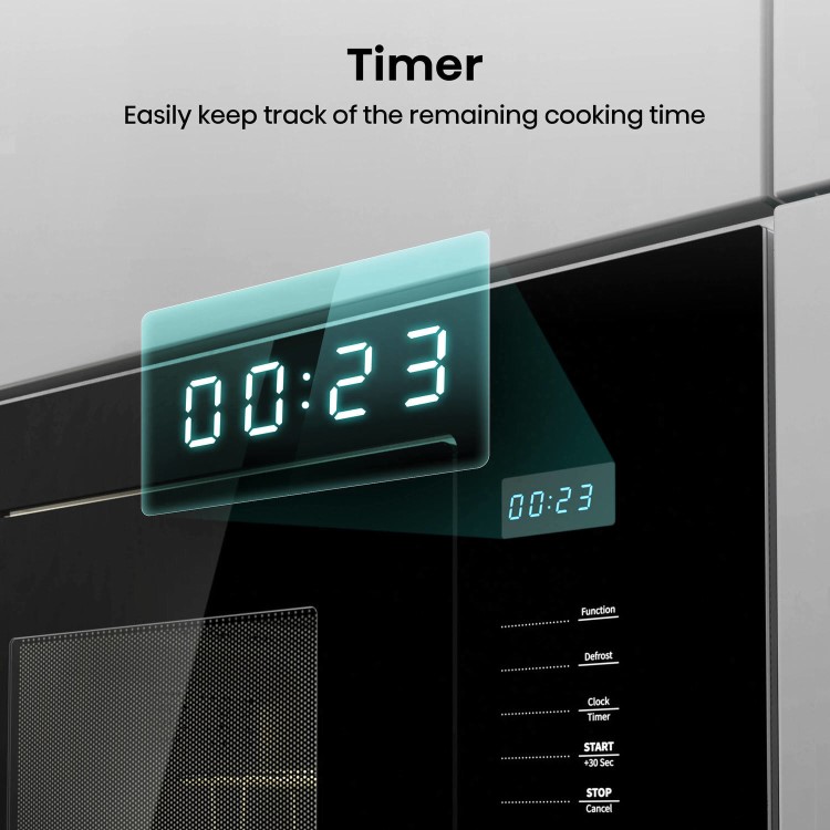Refurbished Hisense HB20MOBX5UK Built In 20L 800W Microwave Black