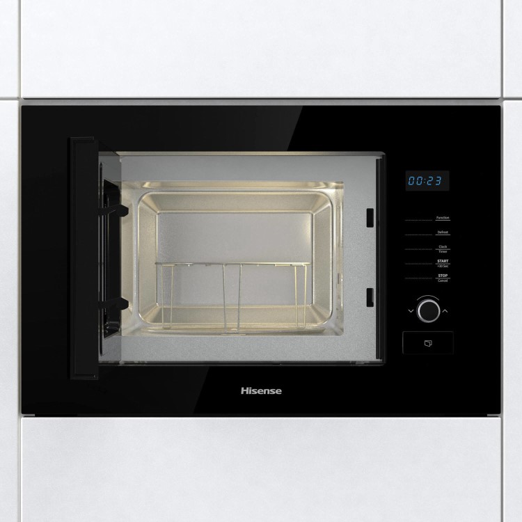Refurbished Hisense HB20MOBX5UK Built In 20L 800W Microwave Black