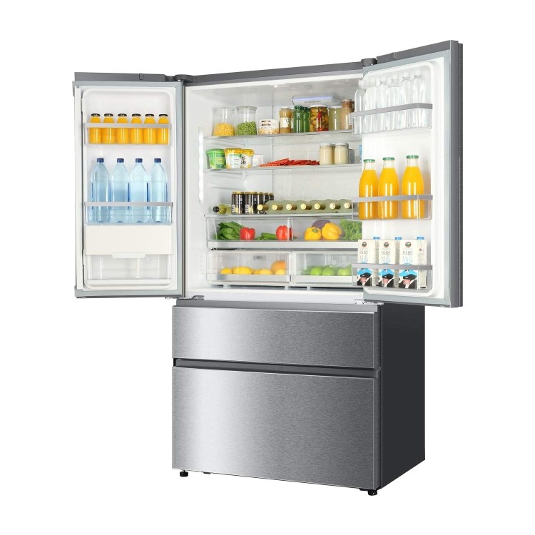 Refurbished Haier HB26FSSAAA Freestanding 685 Litre 70/30 Frost Free American Fridge Freezer
