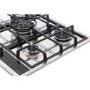 CDA 70cm 5 burner Gas Hob with Wok Burner - Stainless Steel