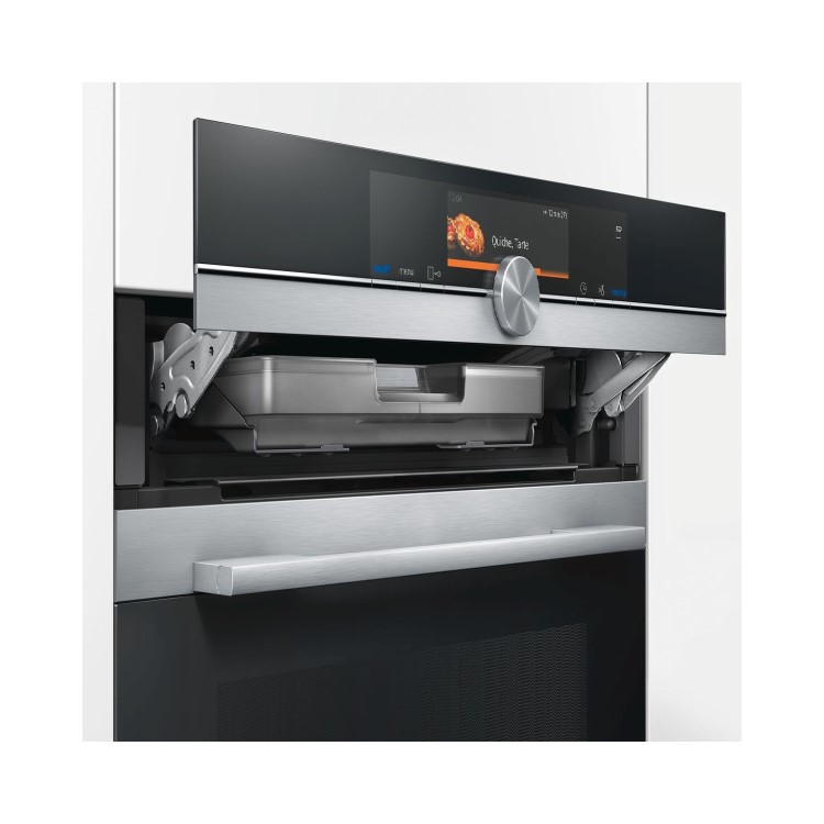 Refurbished Siemens HR678GES6B 60cm Single Built In Electric Oven Stainless Steel