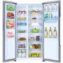 Refurbished Haier HRF-522WS6 Freestanding 501 Litre 50/50 Frost Free Fridge Freezer with Water Dispenser Silver