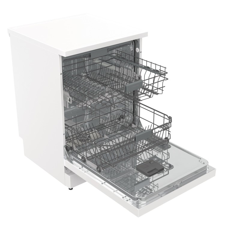 Refurbished Hisense HS673C60WUK 16 Place Freestanding Dishwasher White