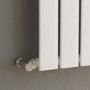 GRADE A2 - Riace White Horizontal Flat Designer Radiator 600x612mm Single Panel 1430 BTU