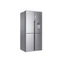 Refurbished Haier HTF-456WM6 Freestanding 444 Litre 60/40 Frost Free American Fridge Freezer Silver