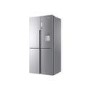 Refurbished Haier HTF-456WM6 Freestanding 444 Litre 60/40 Frost Free American Fridge Freezer Silver