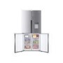 Refurbished Haier HTF-456WM6 Freestanding 444 Litre 60/40 Frost Free American Fridge Freezer Silver
