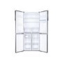 Refurbished Haier HTF-456WM6 Freestanding 444 Litre 60/40 Frost Free American Fridge Freezer Silver