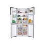Refurbished Haier HTF-456WM6 Freestanding 444 Litre 60/40 Frost Free American Fridge Freezer Silver