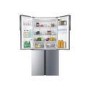 Refurbished Haier HTF-456WM6 Freestanding 444 Litre 60/40 Frost Free American Fridge Freezer Silver