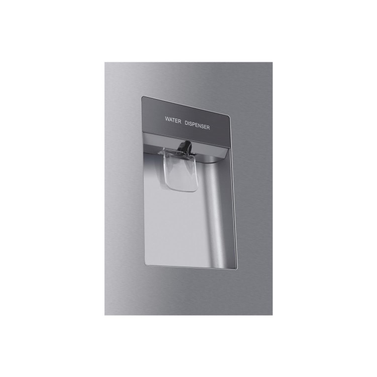 Refurbished Haier HTF-456WM6 Freestanding 444 Litre 60/40 Frost Free American Fridge Freezer Silver
