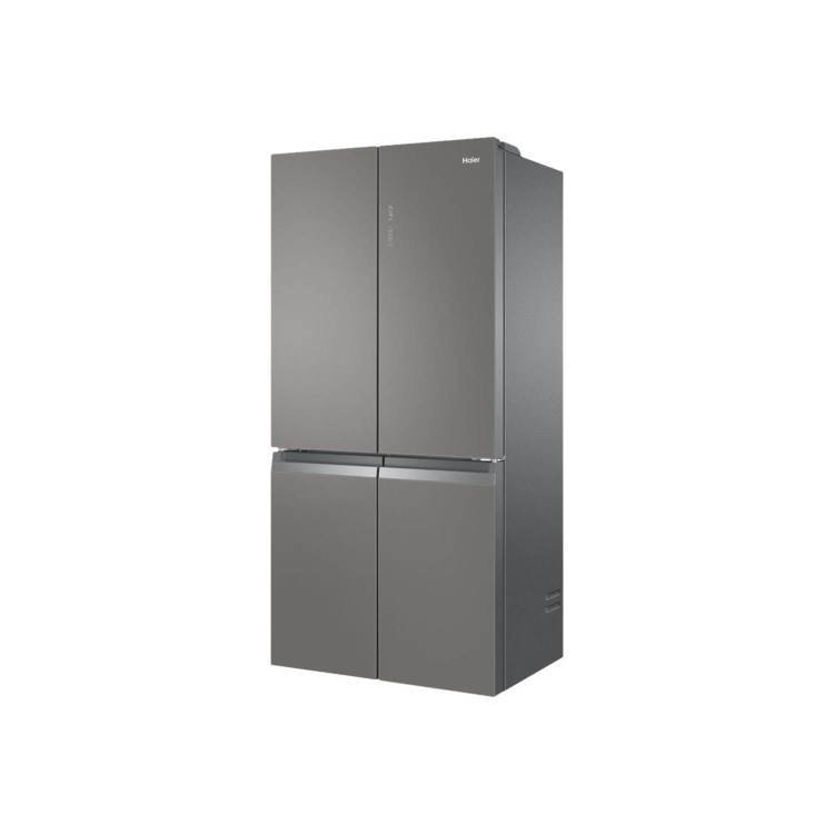 Refurbished Haier HTF-540DGG7 Freestanding 473 Litre 70/30 American Fridge Freezer Silver
