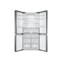 Refurbished Haier HTF-540DGG7 Freestanding 473 Litre 70/30 American Fridge Freezer Silver