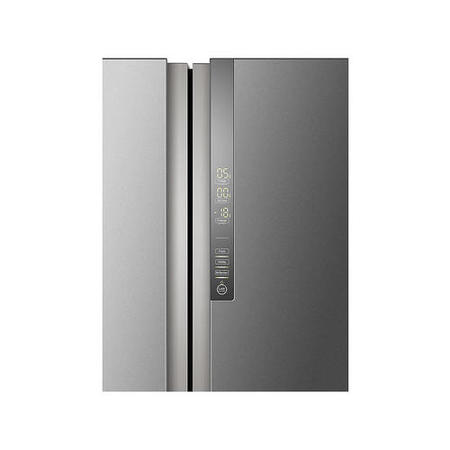 Refurbished Haier HTF-610DM7 Freestanding 712 Litre 70/30 Frost Free American Fridge Freezer Stainless Steel