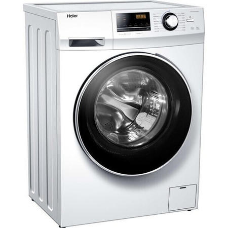 Refurbished Haier HW100-B14636N Freestanding 10KG 1400 Spin Washing Machine White