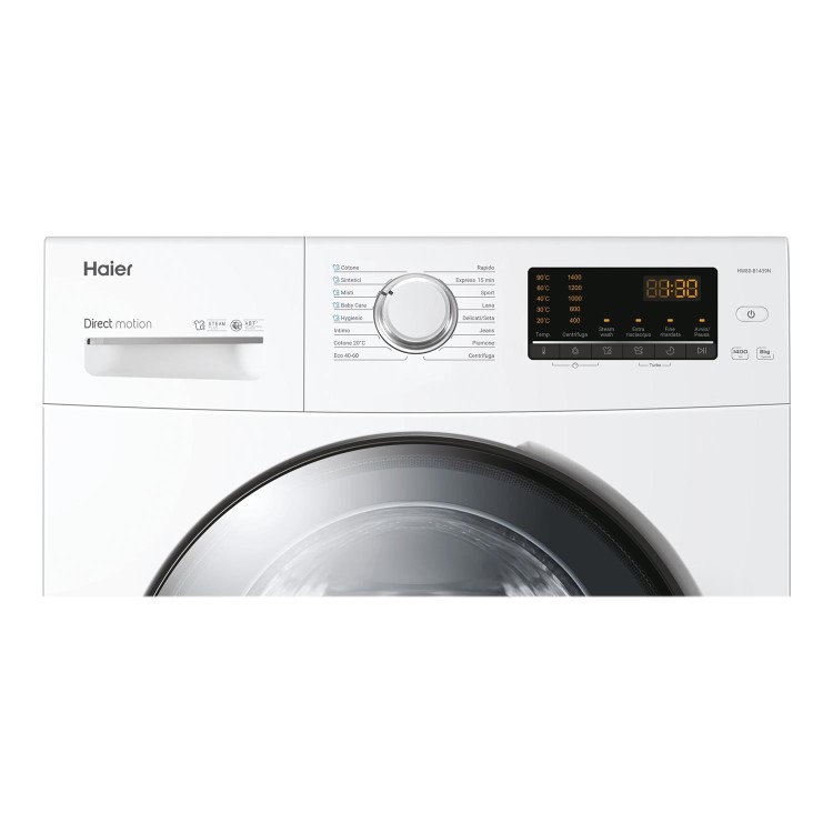Refurbished Haier HW80-B1439N Freestanding 8KG 1400 Spin Washing Machine