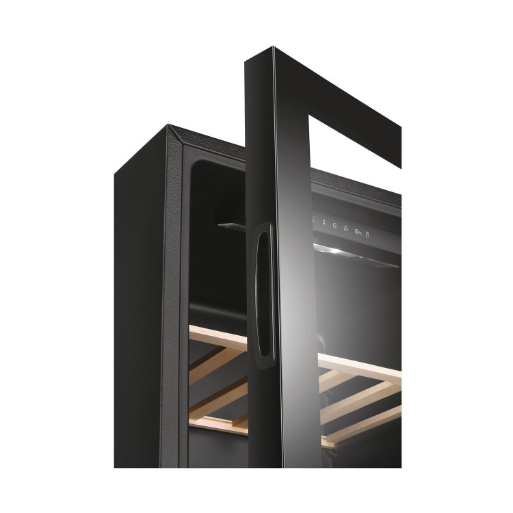 Refurbished Haier HWS33GG Freestanding 33 Bottle Single Zone Wine Cooler Black