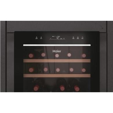 Haier 77 Bottle Capacity Dual Zone Freestanding Wine Cooler - Black
