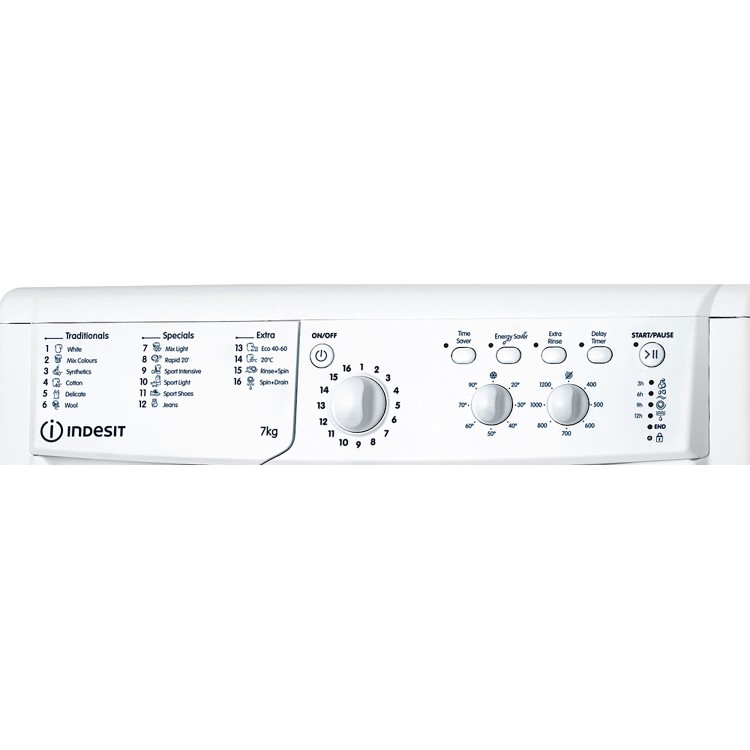 Refurbished Indesit IWC71252 Freestanding 7KG 1200 Spin Washing Machine