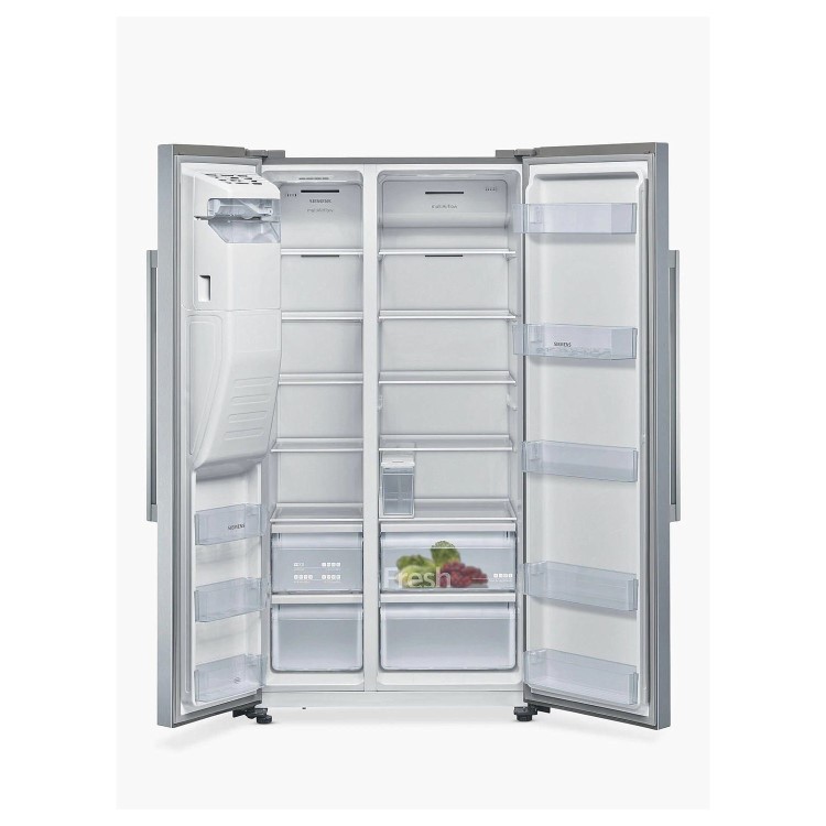 Refurbished Siemens KA93IVIFPG Freestanding 711 Litre Frost Free American Fridge Freezer Stainless Steel